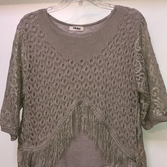 BOHO crochet fringe Tunic/Dress Selfie Couture by Trendology - Picture 5 of 9